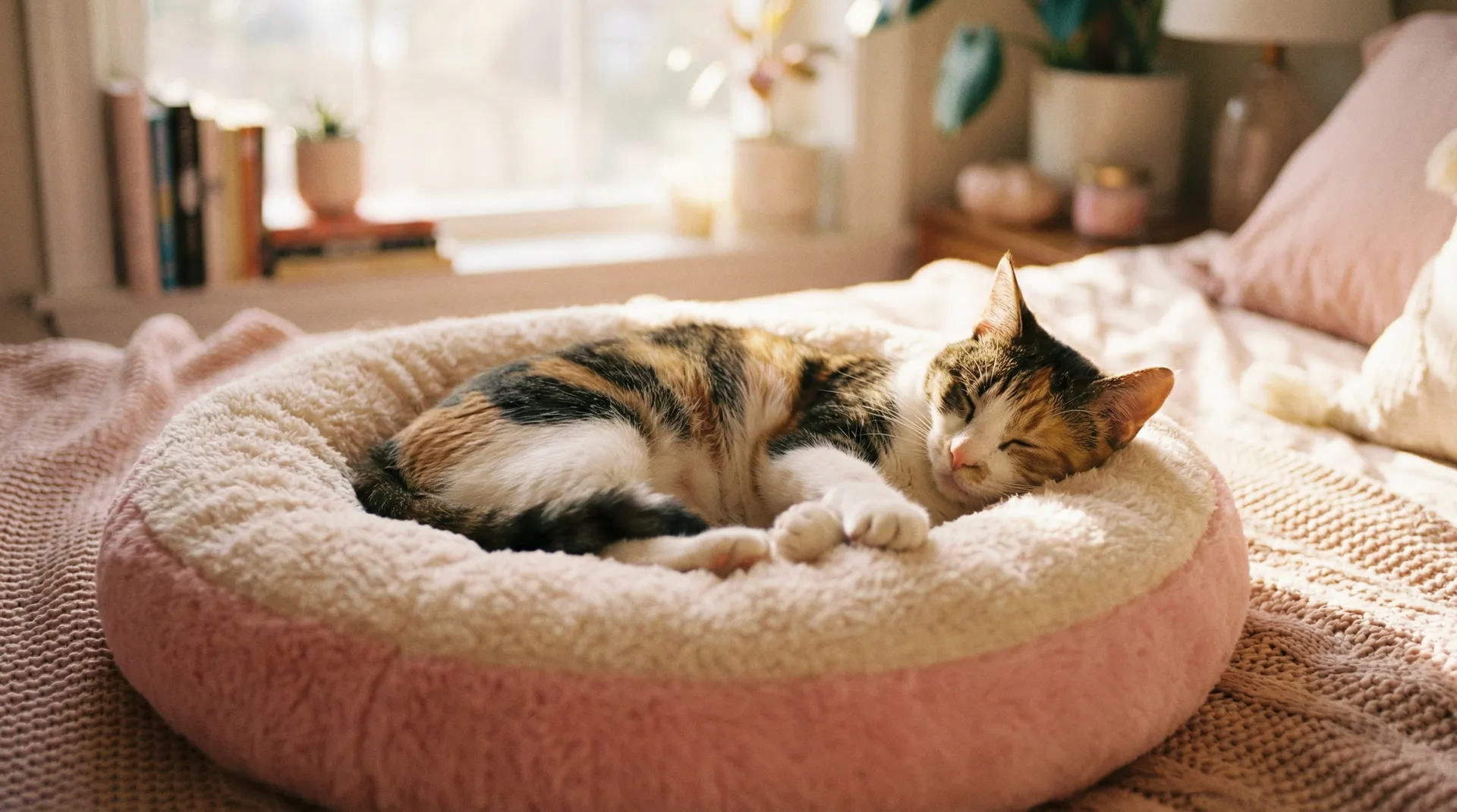 三花猫安静入睡 - 贾樟柯 一个桶